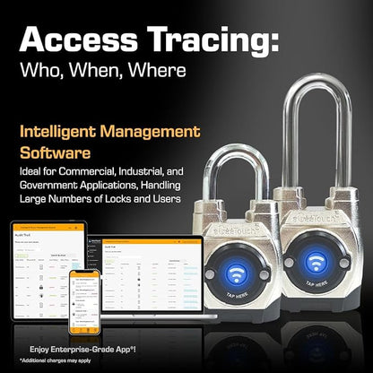 5th GEN Outdoor Smart Padlock – Keyless Bluetooth & NFC Lock, Durable - Image 3
