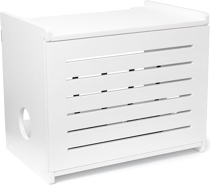 Wooden WiFi Router Storage Box by Unknown