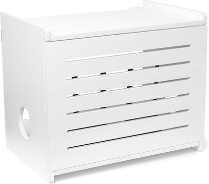 Wooden WiFi Router Storage Box by Unknown