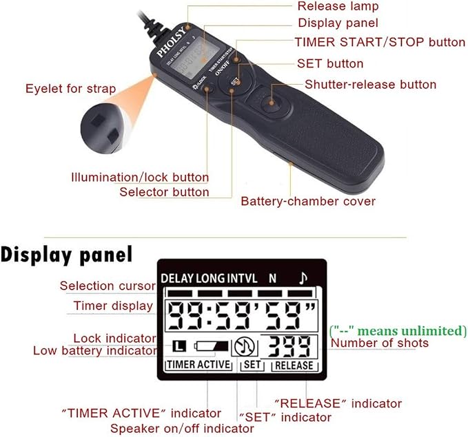 PHOLSY O6 Timer Remote Cable Control - Image 5