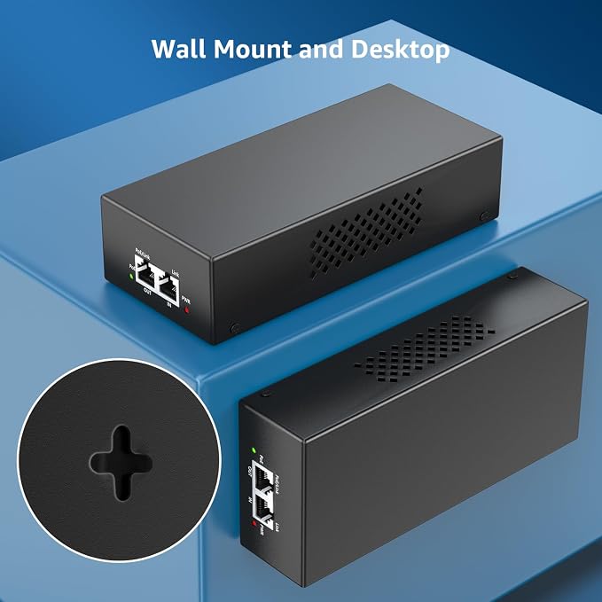 YuanLey Gigabit PoE Injector 90W, 10/100/1000Mbps PoE++ Injector Adapter - Image 7