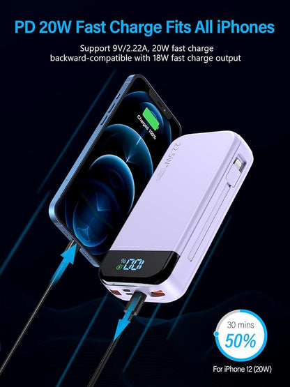 Portable Charger 32000mAh, 22.5W QC 3.0 PD 20W Smart LED Display Fast Charging - Image 5