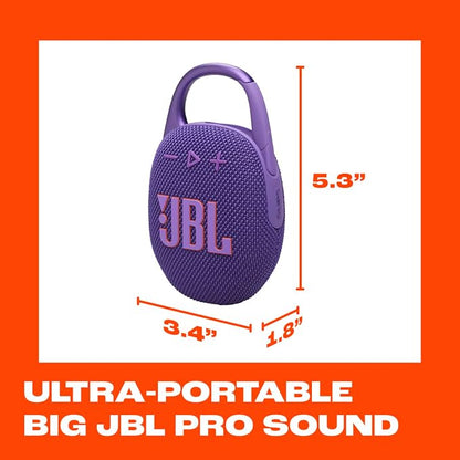 JBL Clip 5 - Ultra-Portable, Waterproof & Dustproof Bluetooth Speaker, Big Pro - Image 5