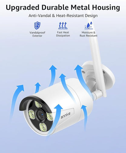ANNKE Wireless Security Camera System 2TB Hard Drive, 16CH 4K WiFi NVR Kit - Image 4