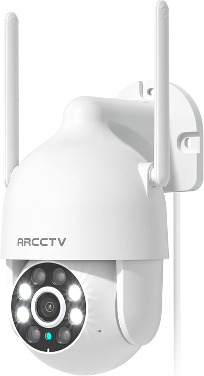 ARCCTV 2K Security Camera Outdoor, 2.4G/5G WiFi 24/7 Recording Security Camera by ARCCTVSecurity