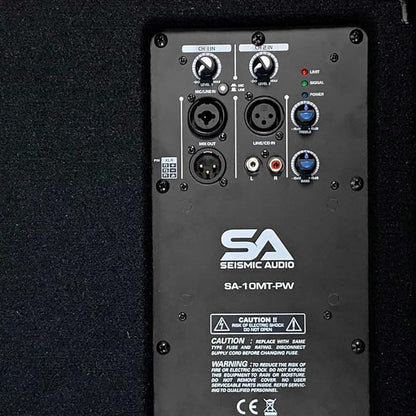 Seismic Audio - SA-10MT-PW-Pair - Pair of Powered 2-Way 10" Floor / Stage - Image 6