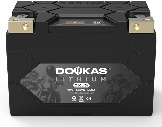 DKL14 550A LiFePO4 Motorcycle Lithium Battery, 12V 4Ah Powersports Battery by NOWSTARTTHEDEVICEIMMEDIAT