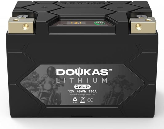 DKL14 550A LiFePO4 Motorcycle Lithium Battery, 12V 4Ah Powersports Battery by NOWSTARTTHEDEVICEIMMEDIAT
