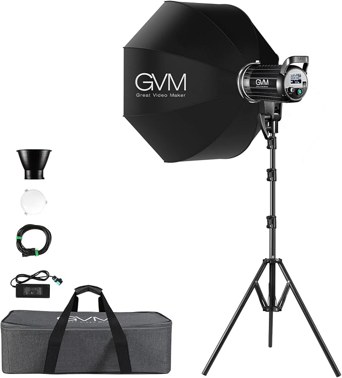 Bi-Color LED Video Light, GVM 200W Photography Lighting by GVMGreatVideoMaker
