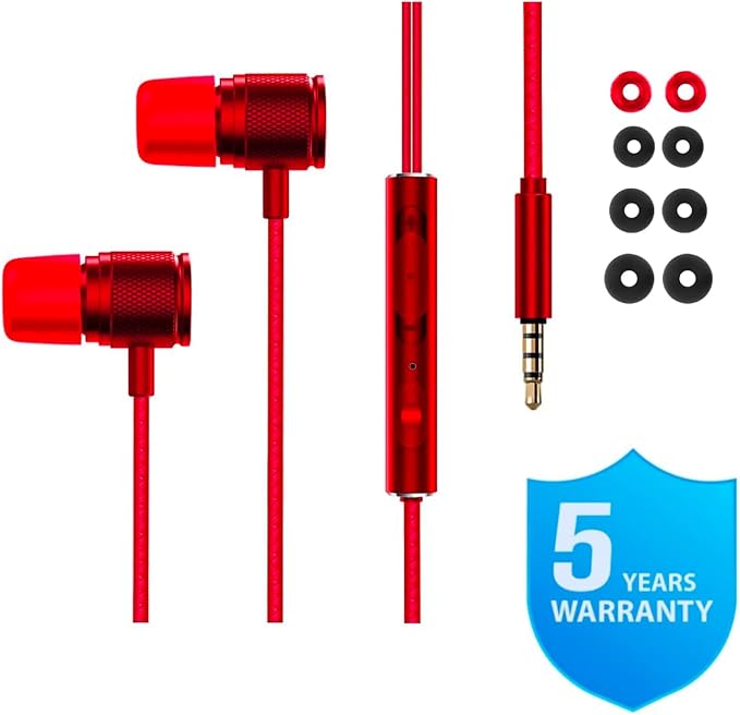 LUDOS Ultra Wired Earbuds in-Ear Headphones, 5 Years Warranty, Earphones - Image 6