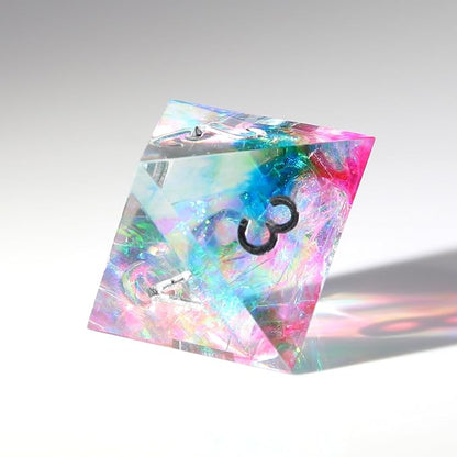 Haxtec Rainbow Sharp Edge Dice Set DND Dice - Image 3