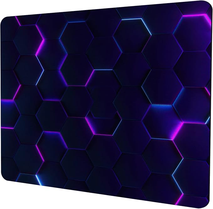 Purple Abstract Art Mouse Pad Personalized Design Computer Laptop Non-Slip by Shalysong