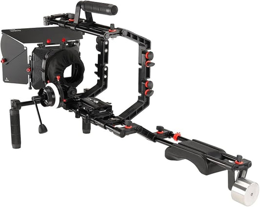 Shoulder Rig Kit w Matte Box & Follow Focus by FILMCITY