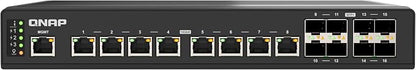QNAP 8-Port 10GbE SFP+ Fiber and 8-Port Full 10GbE RJ45 Industrial-Grade by QNAP