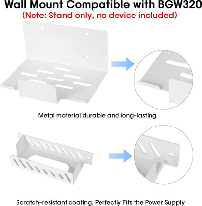 Metal Wall Mount for AT&T Fiber BGW320+Power Bricks Mount Holder Kit, Designed - Image 2