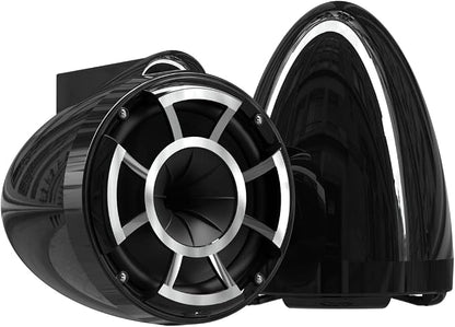 wet sounds Rev 8 Black V2 Revolution Series 8" Black Tower Speakers w/X-Mount by wetsounds