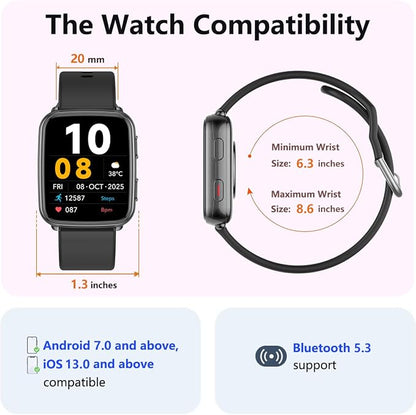 MorePro Fitness Tracker with 24/7 Heart Rate & Blood Pressure Monitor, Blood - Image 9