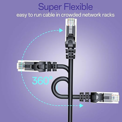Cat 6 Ethernet Cable 20FT 10Pack, Cat6 Ethernet Patch Cable 10Gbps, High-Speed - Image 6