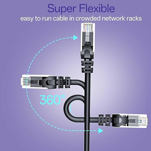Cat 6 Ethernet Cable 50FT 10Pack, Cat6 Ethernet Patch Cable 10Gbps, High-Speed - Image 5
