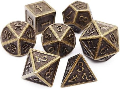 Haxtec DND Metal Dice Set 7PCS D&D Dice of D20 D12 D10 D8 D6 D4 Compatible - Image 7