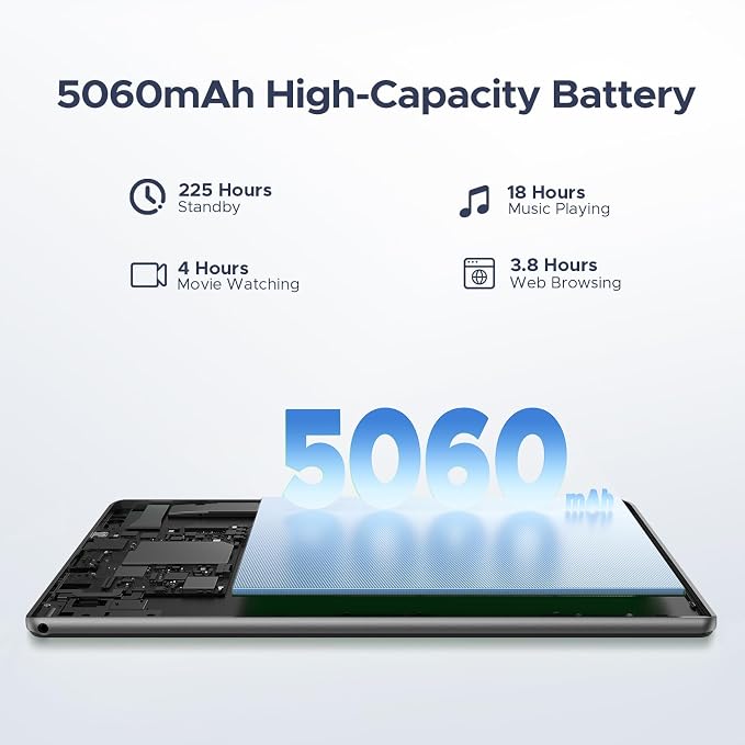 DOOGEE U10 10 inch Tablet with Keyboard, Android 15 Tablet 16GB+128GB/2TB Expand - Image 9