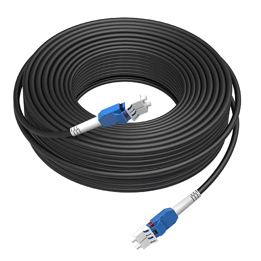 10M/33FT LC to LC Armored Outdoor Fiber Optic Cable, Single Mode Duplex 9/125μm by Unknown