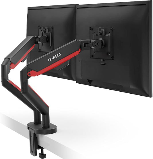 EVEO Premium Dual Monitor Mount 14"-35” Dual Monitor Arm VESA Bracket by EVEO