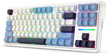 Redragon K728 PRO 80% Wireless Gasket RGB Gaming Keyboard, 3-Mode 87 Keys TKL by REDRAGON