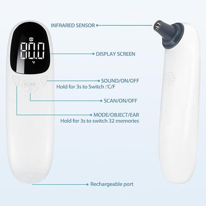 Cat and Dog Ear Temperature Monitor, Pet Only Thermometer, Dogs or Cats Ear - Image 3