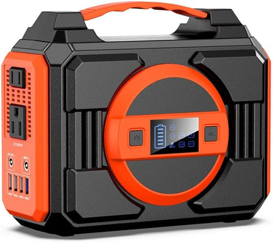 Portable Power Station Bank 300W Rated, 220Wh Solar Powered Power Bank by Apowking