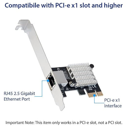 IO CREST 2.5 Gigabit Ethernet PCI Express PCI-E Network Interface Card - Image 4