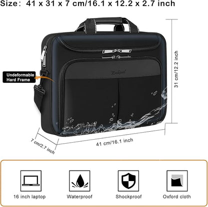 15.6-16.2 inch Waterproof Protective Laptop Messenger Briefcase - Image 5