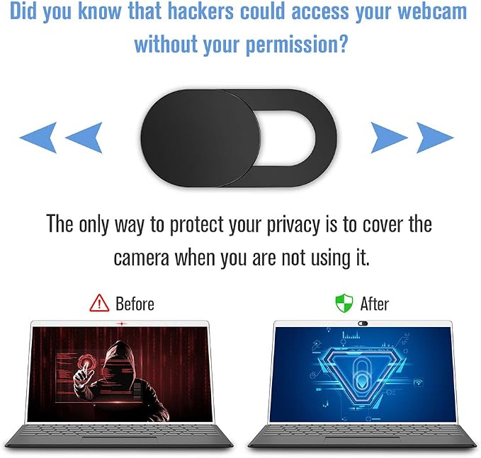Ultra-Thin Laptop Webcam Cover, Compatible - Image 6