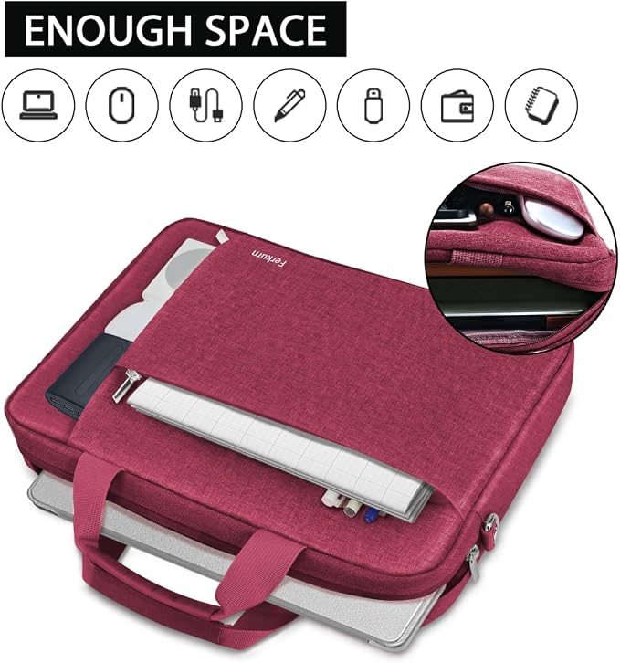 Ferkurn Laptop Bag Case for Women Men Computer Bag Compatible - Image 2