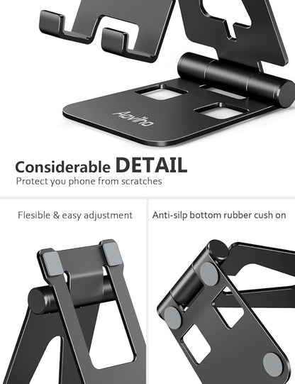 Cell Phone Stand for Desk, Adjustable Desktop Phone Holder Stand, Foldable - Image 4