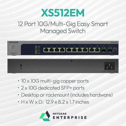 NETGEAR 12-Port Multi-Gigabit Easy Smart Managed Switch - Image 2