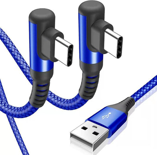 sweguard USB Type C Charger Cable Right Angle iPhone 16 Charger Nylon Braided by Sweguard