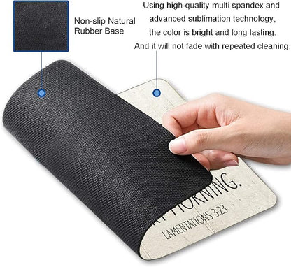Hokafenle Square Mouse Pad, Inspirational Quote Mouse Pad - Image 2