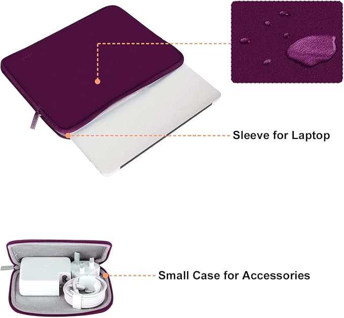 MOSISO Laptop Case 13.3 inch, 13-13.3 inch Laptop Sleeve Bag Compatible - Image 2