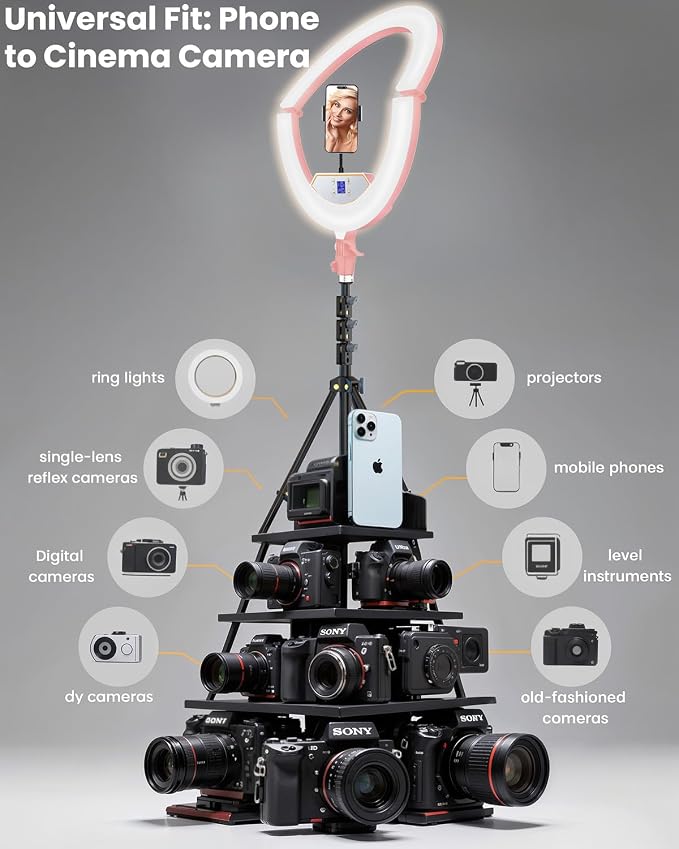 22" Large Ring Light with Stand, Foldable LED Big Ring Light Tripod - Image 5