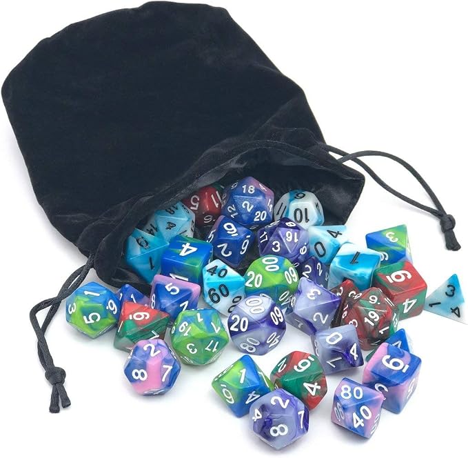 Dice Set for Dungeons&Dragons, RPG Games, Polyhedral Dice Set, 35 Total - Image 4