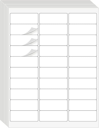 1" x 2-5/8" Address Labels 3000 Labels Sticker Paper by DINIZON