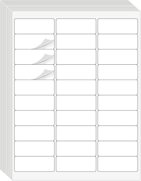 1" x 2-5/8" Address Labels 3000 Labels Sticker Paper by DINIZON