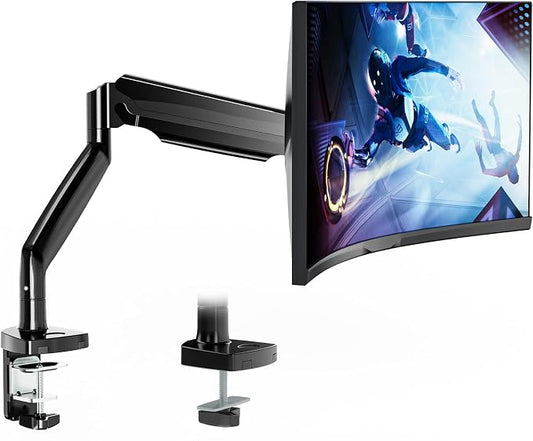 WALI Single Monitor Arm, Gas Spring Monitor Mount by WALI
