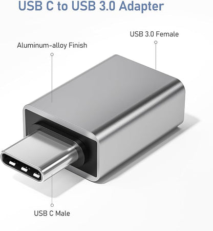 Basesailor USB C to USB Adapter 3Pack, USBC Male to USBA 3.0 Female Adapter - Image 2