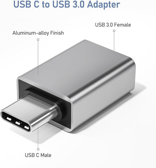 Basesailor USB C to USB Adapter 3Pack, USBC Male to USBA 3.0 Female Adapter - Image 2