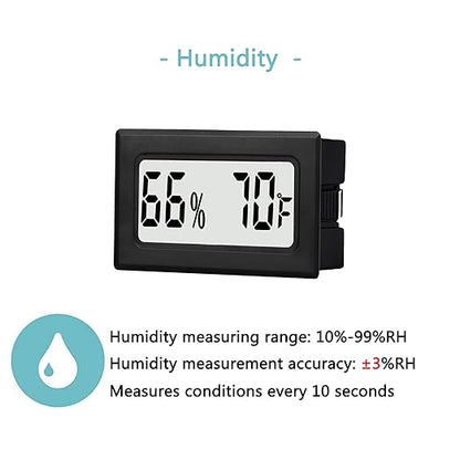 6 Pack Mini Small Digital Hygrometer Thermometer Indoor Temperature and - Image 3