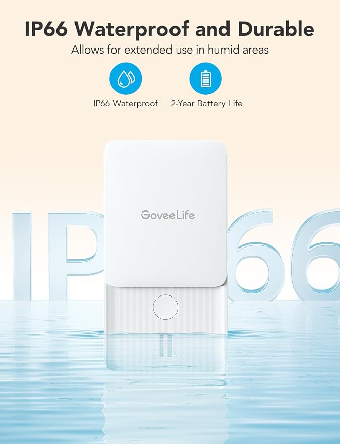 GoveeLife Water Leak Detectors 5 Pack, 100dB Adjustable Audio Alarm and Leak - Image 5