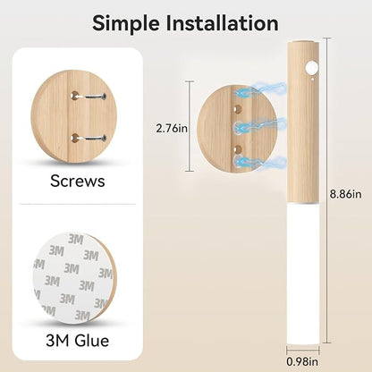 iThird Motion Sensor Wall Light Beech 3PCS, Battery Operated wall sconces - Image 7