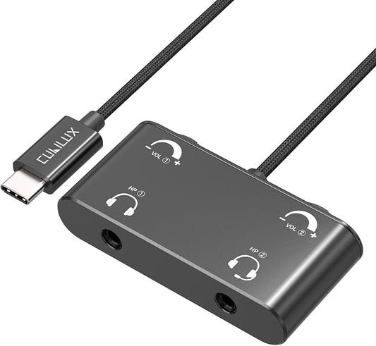 Cubilux USB C Headphone Splitter by Cubilux